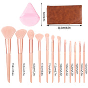 12 PCs Makeup Brush Set Soft Hair Beauty Tools — 2