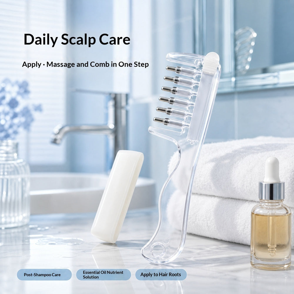 Scalp Treatment Device Essential Oil Comb