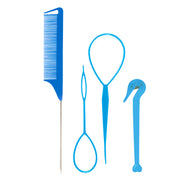 Hair Braiding Tools Comb Set Hairdressing Tress Device Hair Puller Pin Four-piece Set Household Modeling Tail Comb New — 2