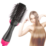 Multifunctional Hair Dryer Hot Air Brush Style Women Hair Straightener Curler One Step Electric Blow Dryer Brush — 1