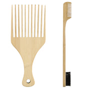 Big Tooth Smooth Hair Brush, Hair Comb, Bamboo Comb — 2