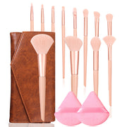 12 PCs Makeup Brush Set Soft Hair Beauty Tools — 4
