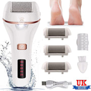 Electric Foot File Rechargeable Callus Hard Skin Remover Feet Pedicure 2 Speeds — 3