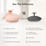Silicone Shampoo Massage Dedicated Hair-Washing Comb Scalp-Cleaning Shampoo Brush — 2