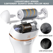 Electric Foot File Rechargeable Callus Hard Skin Remover Feet Pedicure 2 Speeds — 2