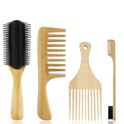 Big Tooth Smooth Hair Brush, Hair Comb, Bamboo Comb — 5