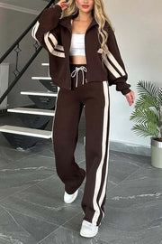 Fashion Two-piece Women's White Sports Suit Loose Sports Shirt Casual Pants Sets Sportswear Women Clothes Tracksuit Women Outfits — 2