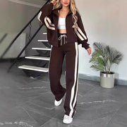 Fashion Two-piece Women's White Sports Suit Loose Sports Shirt Casual Pants Sets Sportswear Women Clothes Tracksuit Women Outfits — 5