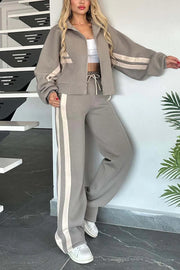 Fashion Two-piece Women's White Sports Suit Loose Sports Shirt Casual Pants Sets Sportswear Women Clothes Tracksuit Women Outfits — 3