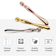 Eye Cream Stick Roller For Face Metal Spatula Puff Applicator Eye Cream Massager Facial Cream Massage Sticks Eye Metal Makeup Spatula Eye Wand 10cm — 5